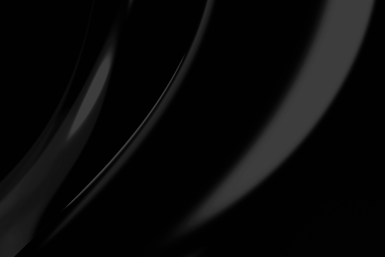 Abstract dark curved glossy arcs with subtle light reflections